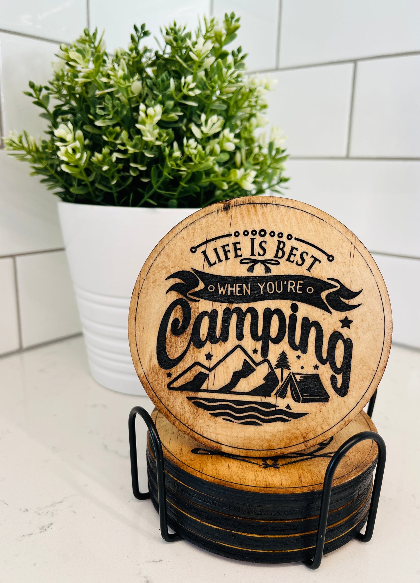 Coaster Set - Camping