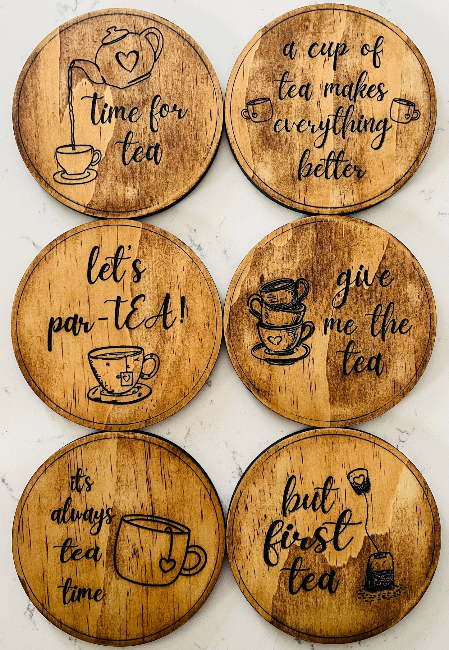 Coaster Set - Tea