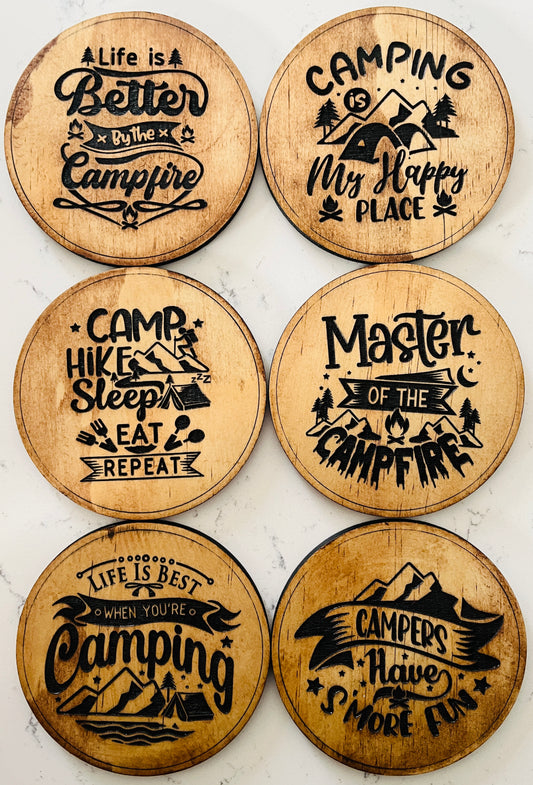 Coaster Set - Camping