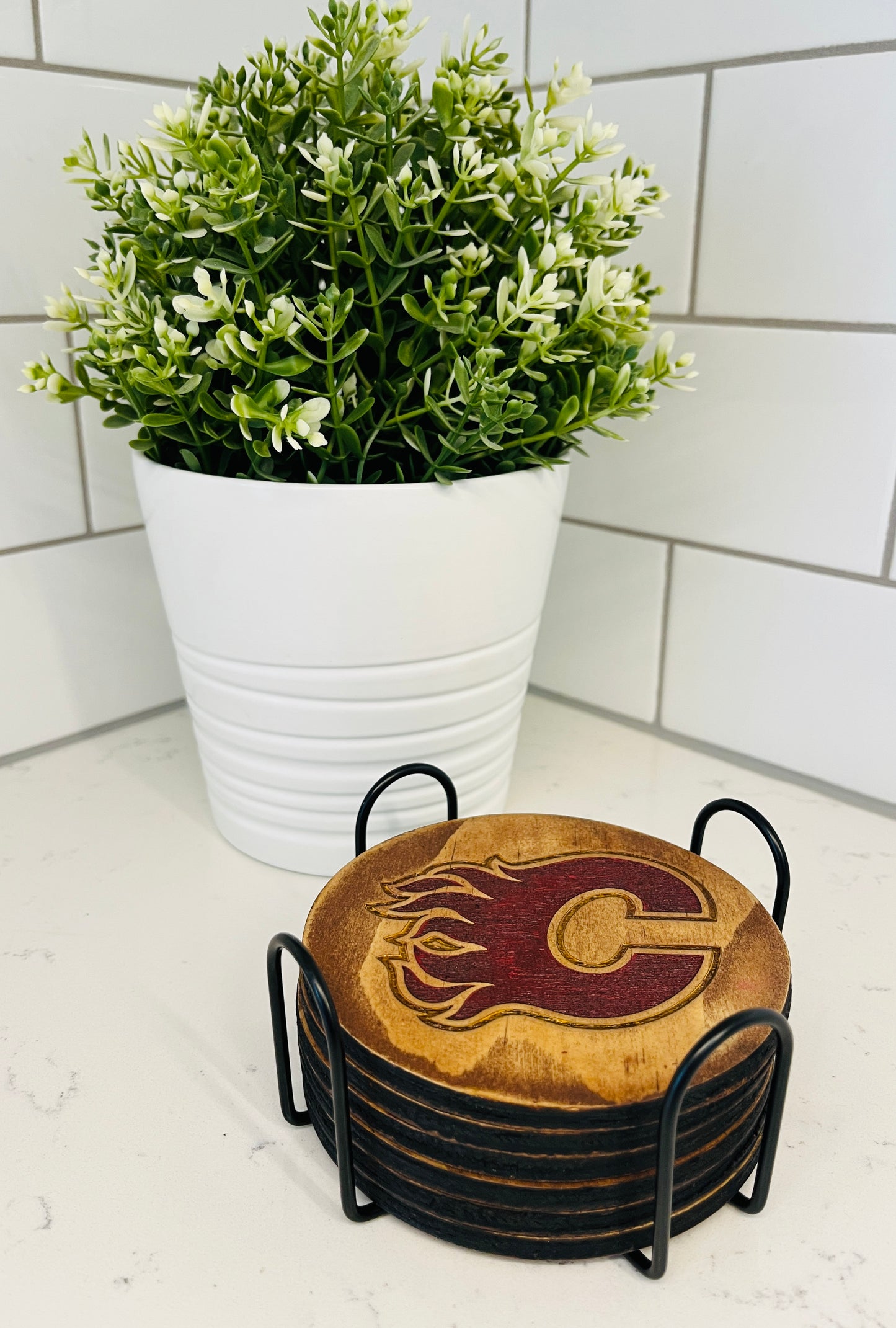 Coaster Set - Calgary Flames