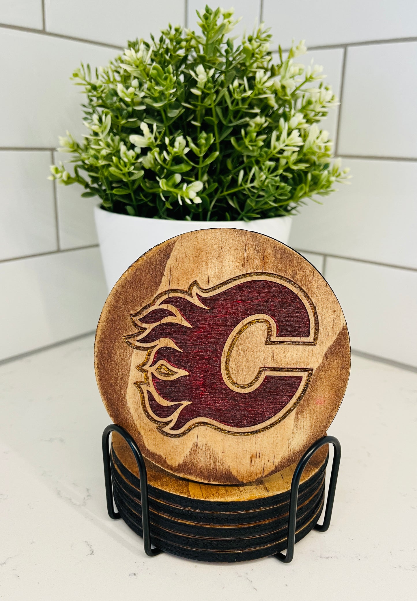 Coaster Set - Calgary Flames