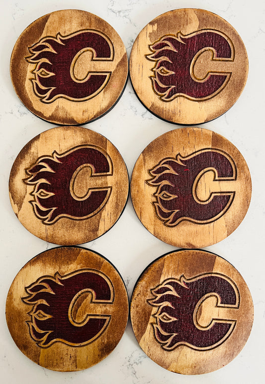 Coaster Set - Calgary Flames