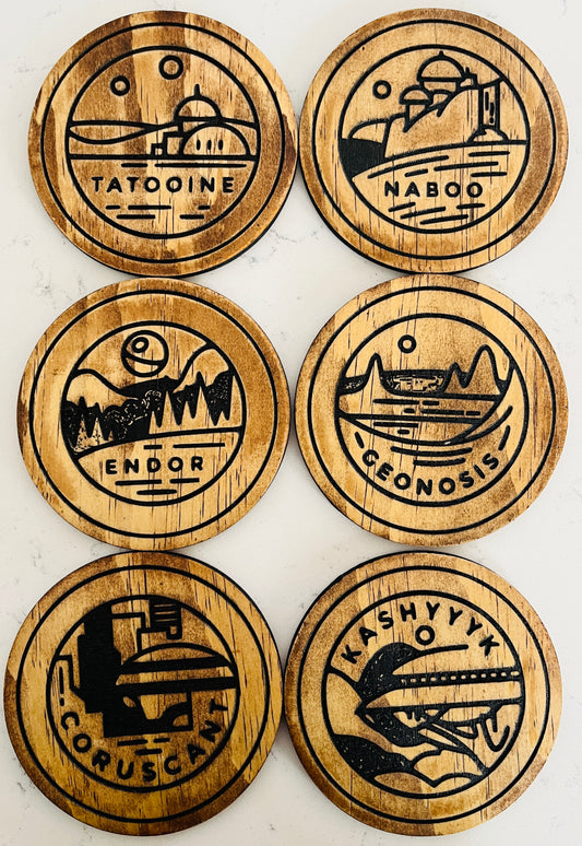 Coaster Set - Star Wars Planets