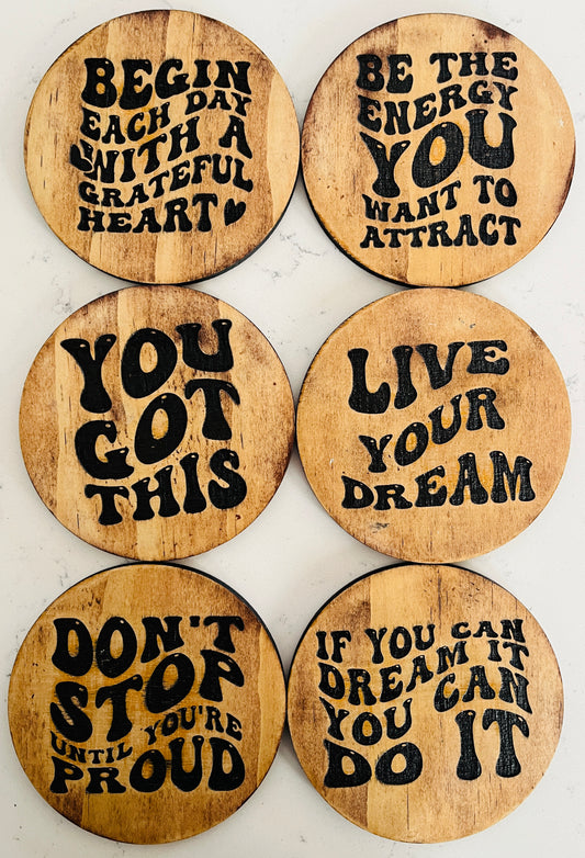 Coaster Set - Motivational