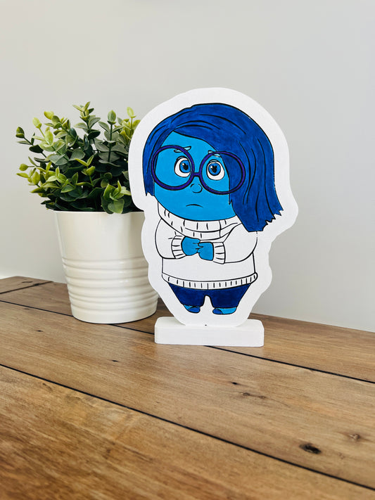 Hand painted Inside Out Character Sadness Figurine