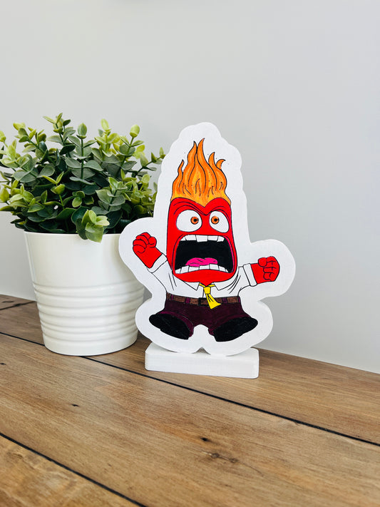 Hand painted Inside Out Character Anger Figurine