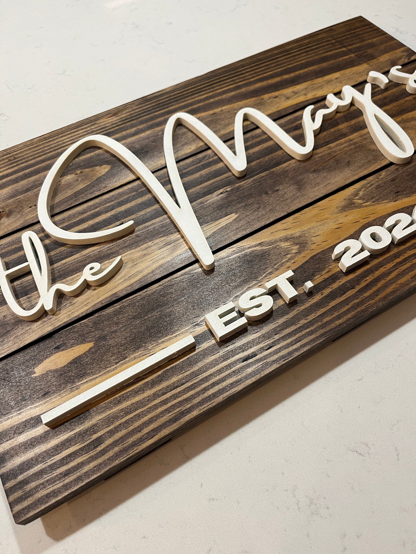 Custom Family Name Sign Option 1