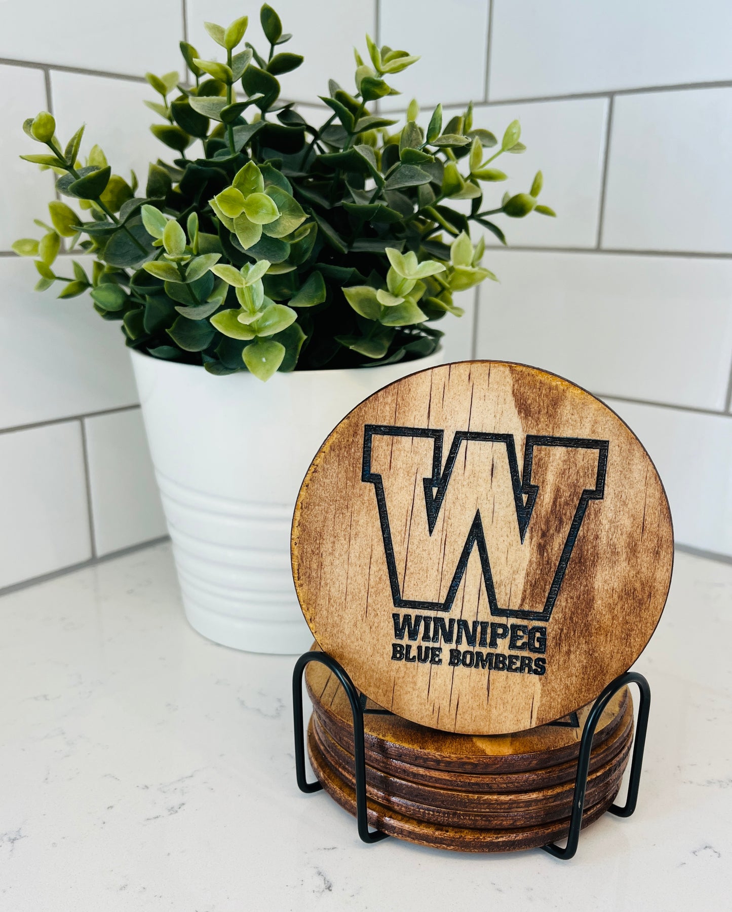 Coaster Set - Winnipeg Blue Bombers