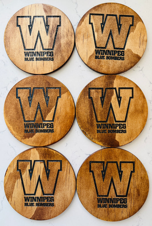 Coaster Set - Winnipeg Blue Bombers