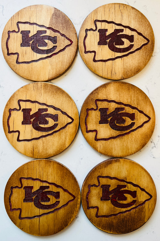 Coaster Set - Kansas City Chiefs