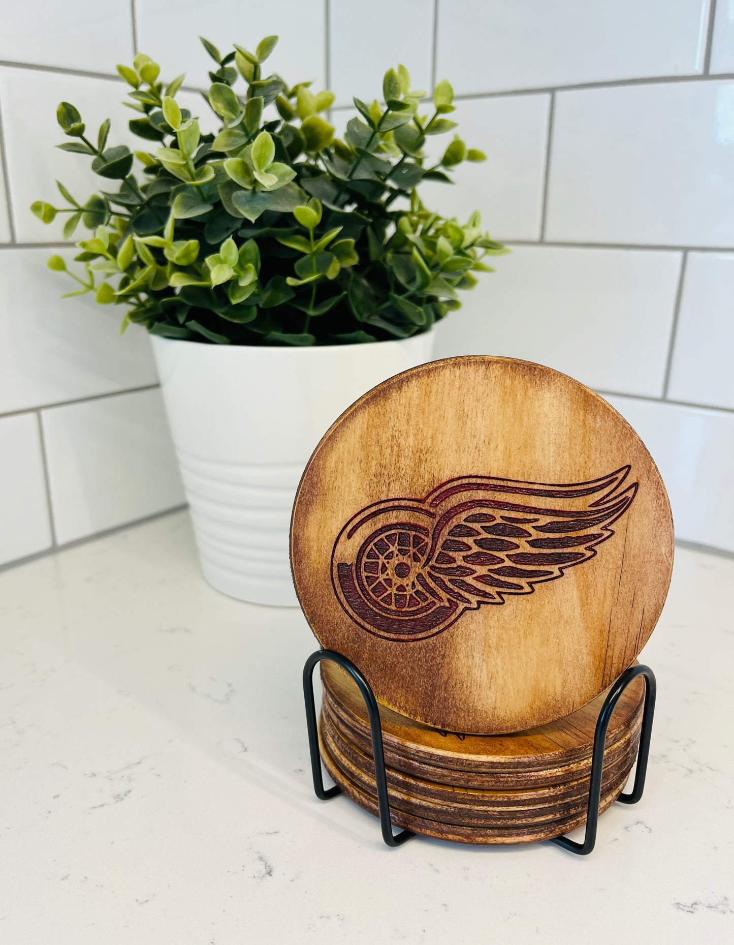 Coaster Set - Detroit Red Wings