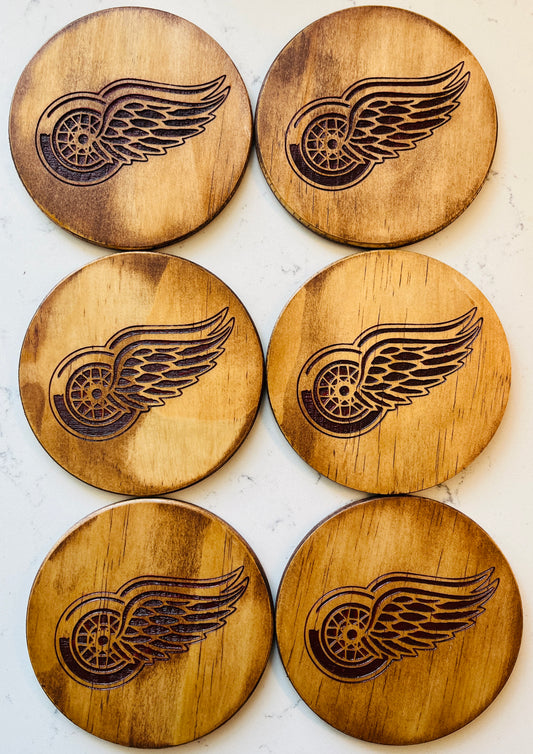 Coaster Set - Detroit Red Wings