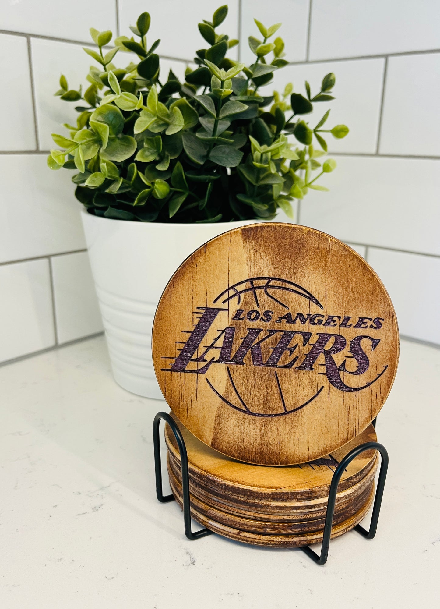 Coaster Set - Los Angeles Lakers