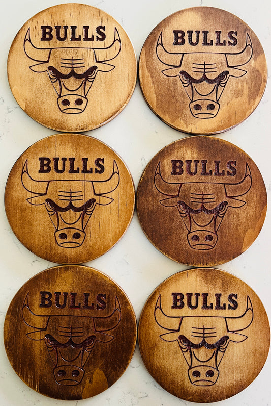 Coaster Set - Chicago Bulls