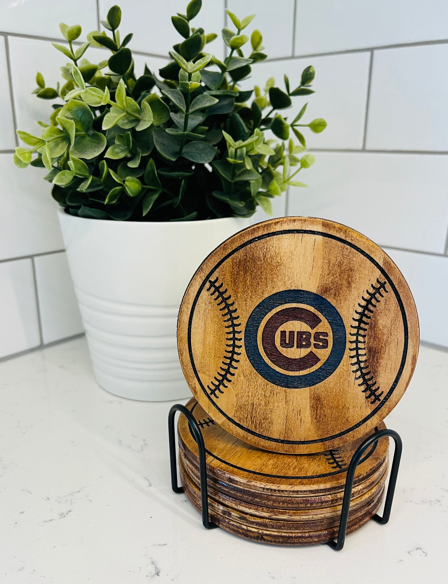 Coaster Set - Chicago Cubs