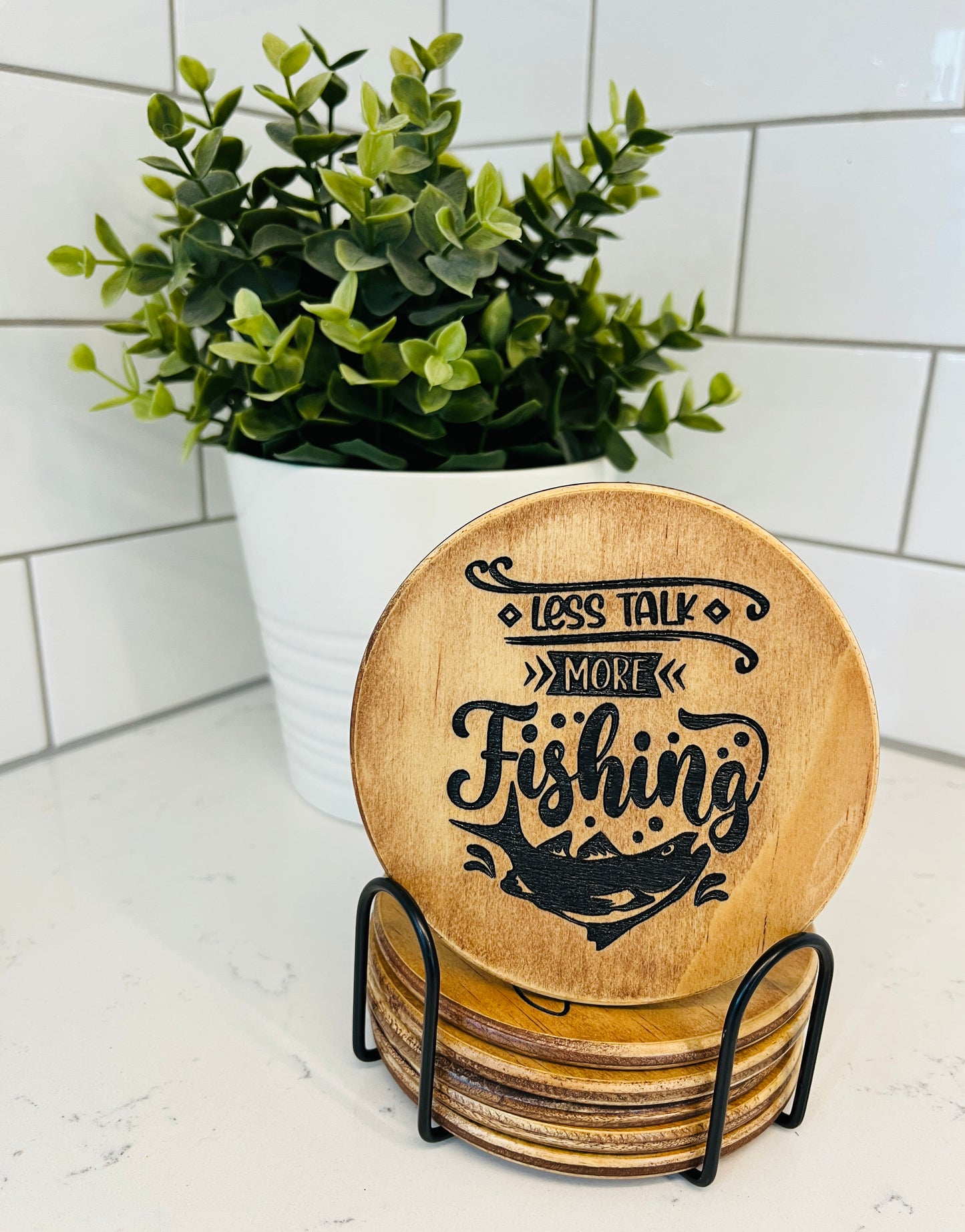 Coaster Set - Fishing