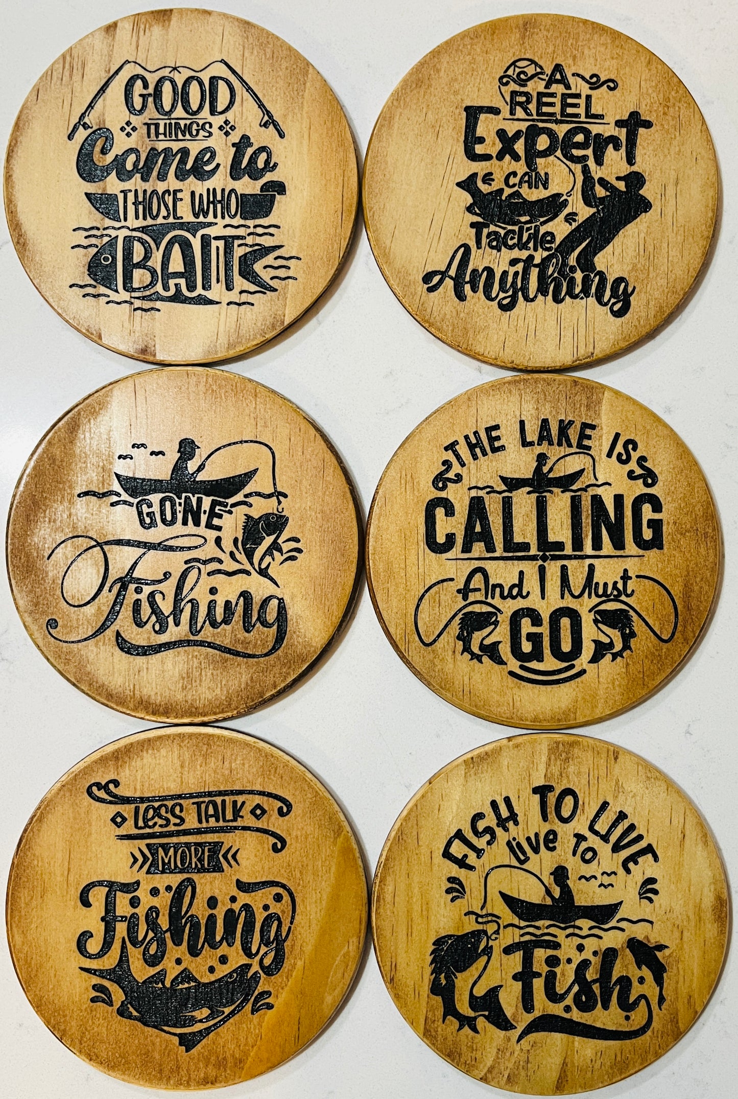 Coaster Set - Fishing